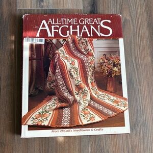 Vintage “All-Time Great Afghans” 50 Projects to Crochet and Knit Hardcover Book